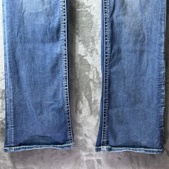 Grace in LA Women Bootcut Jeans 33 Easy Fit Embroidered Sequin Western Southwest - Picture 4 of 13